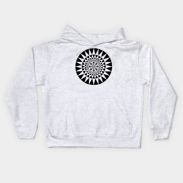 Optical Illusion Kids Hoodie by SillyShirts